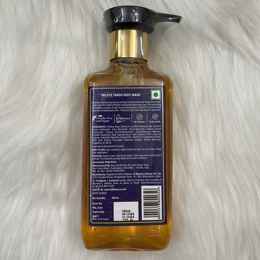 St.Botanica Mojito Tango Body Wash- with Shea & Vitamin E Shower Gel | new* - Picture 5 of 5